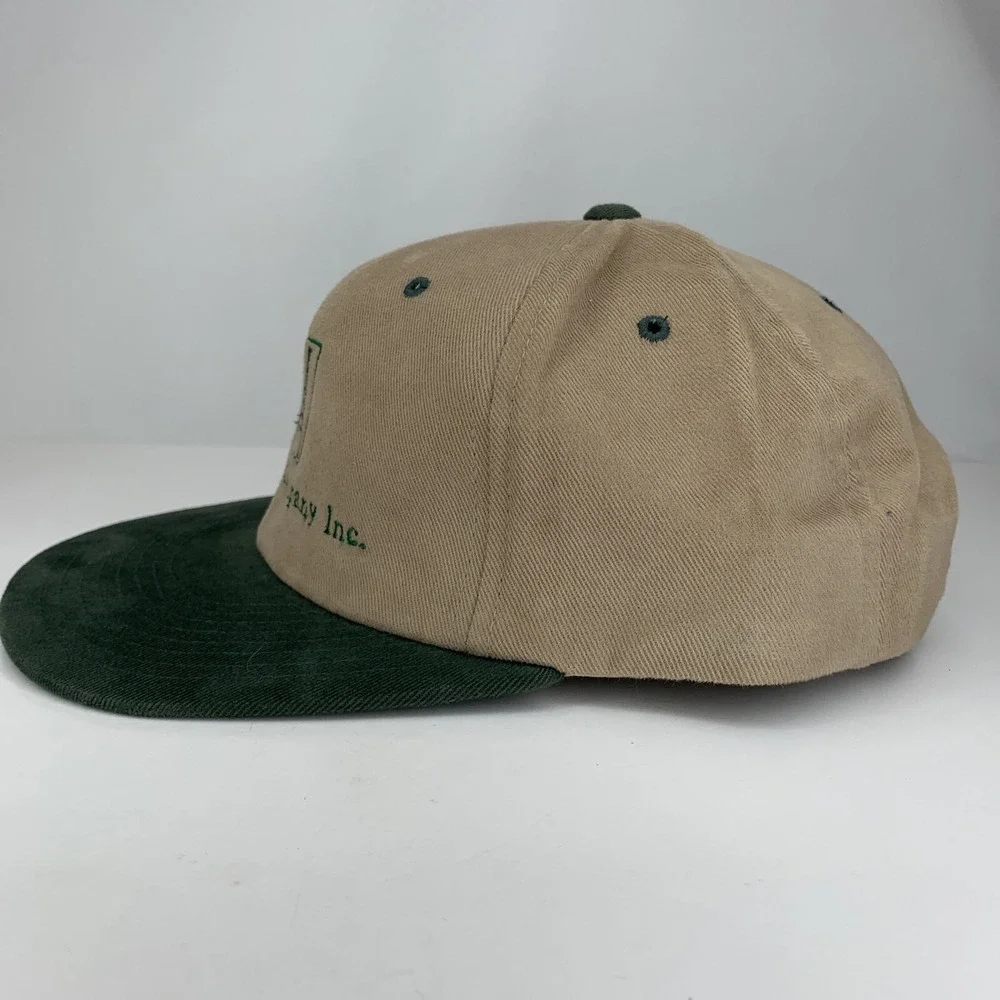 Mannix Oil Company Inc Hat Tan Green Adjustable Snapback Cap Factory